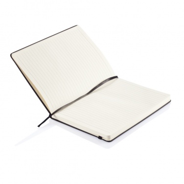 Logo trade promotional gifts image of: Deluxe hardcover PU A5 notebook