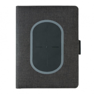 Logo trade business gift photo of: Air 5W wireless charging notebook cover A5