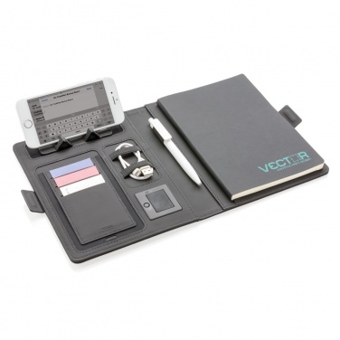 Logo trade business gift photo of: Air 5W wireless charging notebook cover A5
