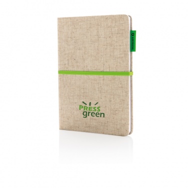 Logotrade promotional product picture of: A5 jute notebook