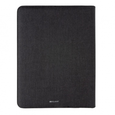 Logotrade business gift image of: Air 5W wireless charging portfolio A4 w/ 5000 mAh powerbank