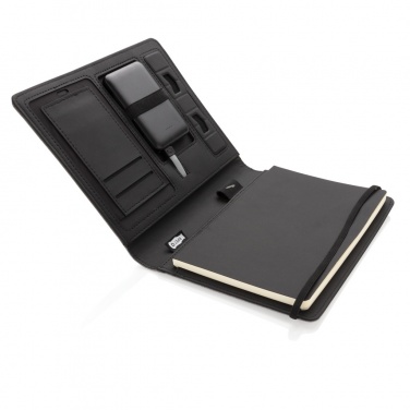 Logotrade promotional gift image of: Air 5W wireless charging notebook with 5000mAh powerbank