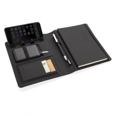 Logotrade business gift image of: Air 5W wireless charging notebook with 5000mAh powerbank