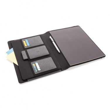 Logo trade promotional products image of: Recycled leather A4 portfolio
