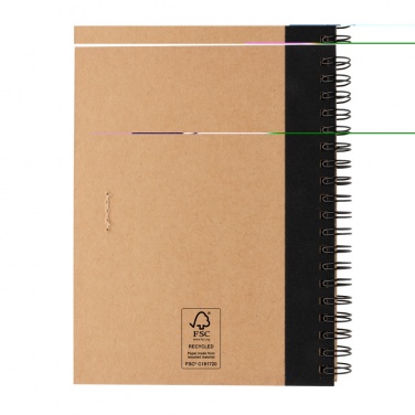 Logotrade advertising product image of: Kraft spiral notebook with pen