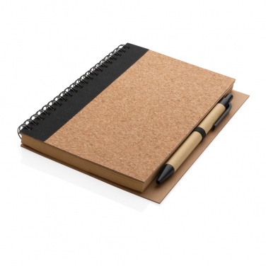 Logotrade promotional gifts photo of: Cork spiral notebook with pen