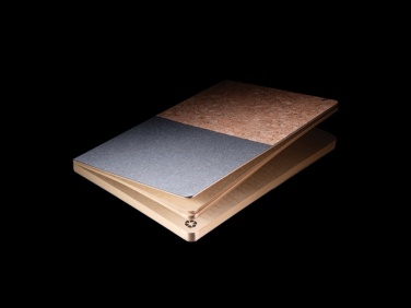 Logo trade promotional giveaway photo of: A5 cork & kraft notebook