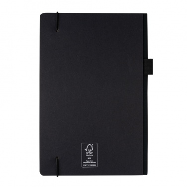 Logo trade promotional products picture of: A5 deluxe kraft hardcover notebook