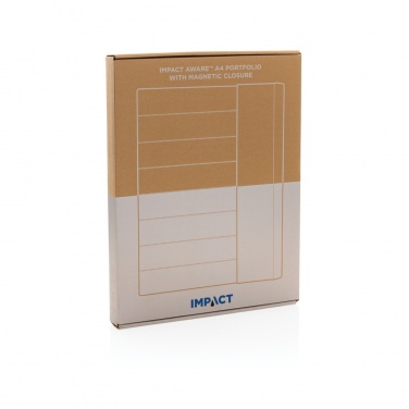 Logo trade promotional merchandise photo of: Impact Aware™ A4 portfolio with magnetic closure
