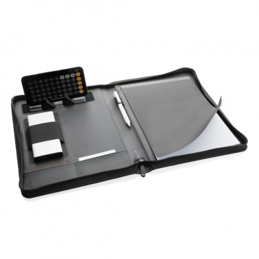 Logo trade promotional merchandise image of: RCS rPU deluxe tech portfolio with zipper