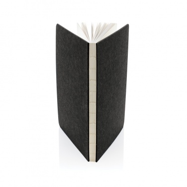 Logo trade promotional merchandise image of: Phrase GRS certified recycled felt A5 notebook