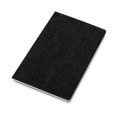 Logotrade promotional gift picture of: Phrase GRS certified recycled felt A5 notebook