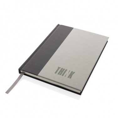 Logotrade corporate gift image of: Words GRS certified RPET & Kraft A5 notebook