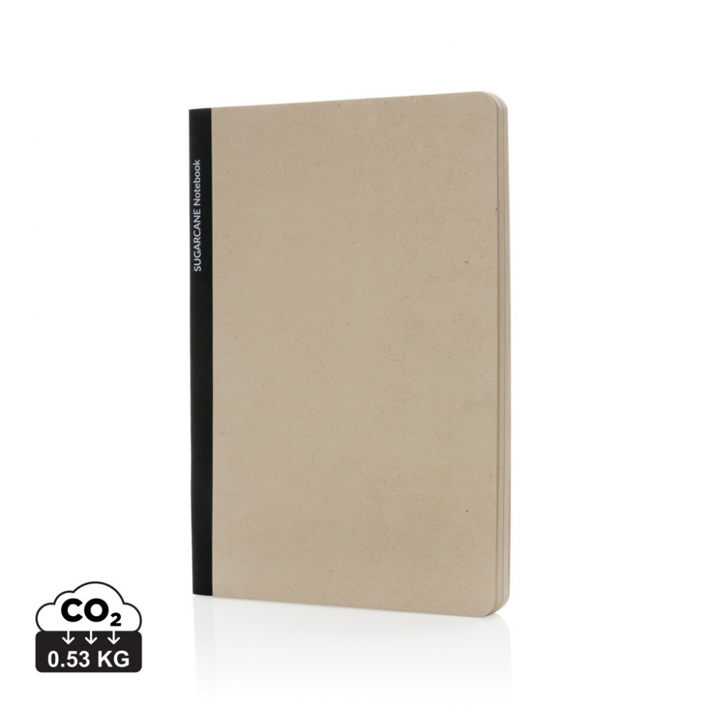 Logo trade business gifts image of: Stylo Sugarcane paper A5 Notebook