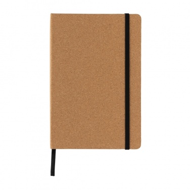 Logo trade promotional gifts picture of: Stoneleaf A5 cork and stonepaper notebook