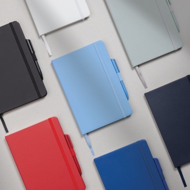 Logo trade promotional item photo of: Sam A5 RCS certified bonded leather classic notebook