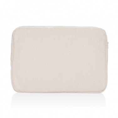 Logo trade corporate gifts image of: Laluka AWARE™ recycled cotton 15.6 inch laptop sleeve