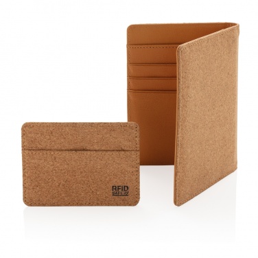 Logotrade corporate gift image of: Cork secure RFID passport cover