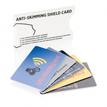Logotrade promotional giveaway image of: Anti-skimming RFID shield card with active jamming chip