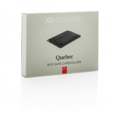 Logo trade promotional merchandise photo of: Quebec RFID safe cardholder
