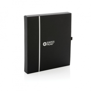 Logo trade promotional merchandise picture of: Swiss Peak GRS recycled PU travel gift set