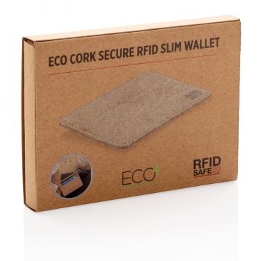 Logotrade advertising products photo of: Cork secure RFID slim wallet