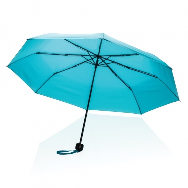 Logo trade business gifts image of: 20.5" Impact AWARE™ RPET 190T mini umbrella