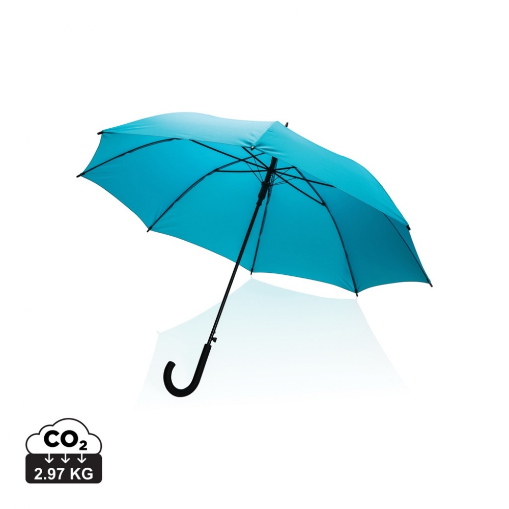Logo trade promotional products image of: 23" Impact AWARE™ RPET 190T standard auto open umbrella