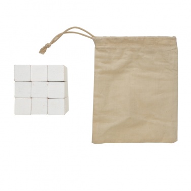 Logo trade promotional item photo of: Wooden brain game in canvas pouch