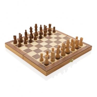 Logotrade promotional merchandise picture of: Luxury wooden foldable chess set