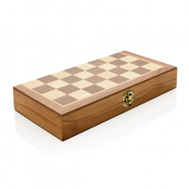 Logotrade promotional product image of: Luxury wooden foldable chess set