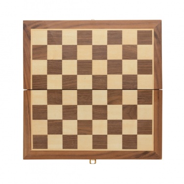 Logo trade promotional items picture of: Luxury wooden foldable chess set