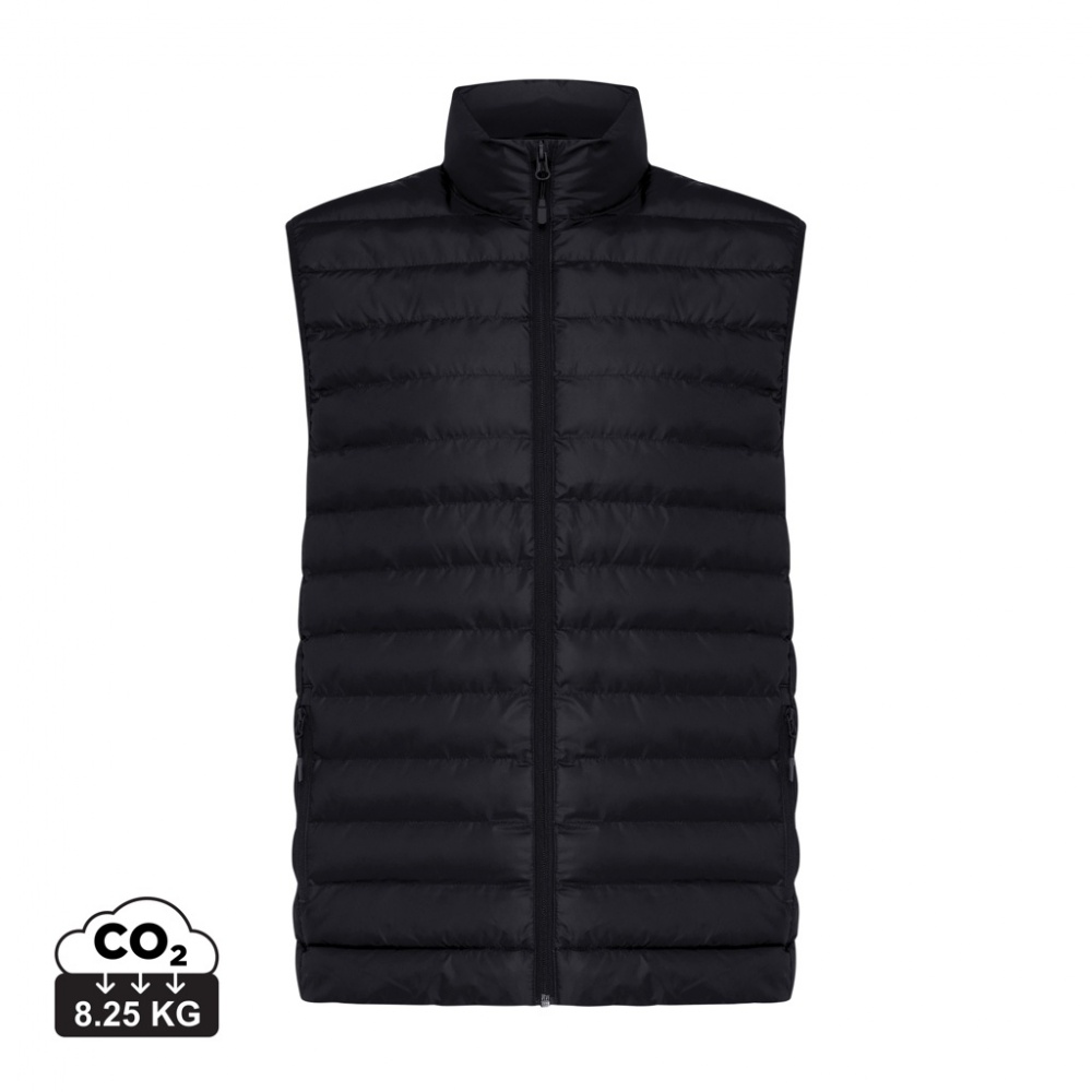 Logo trade corporate gifts image of: Iqoniq Meru men recycled polyester bodywarmer