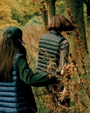 Logo trade promotional giveaways image of: Iqoniq Meru women recycled polyester bodywarmer