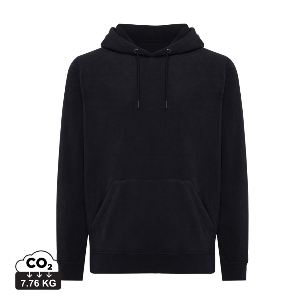 Logo trade promotional item photo of: Iqoniq Trivor recycled polyester microfleece hoodie
