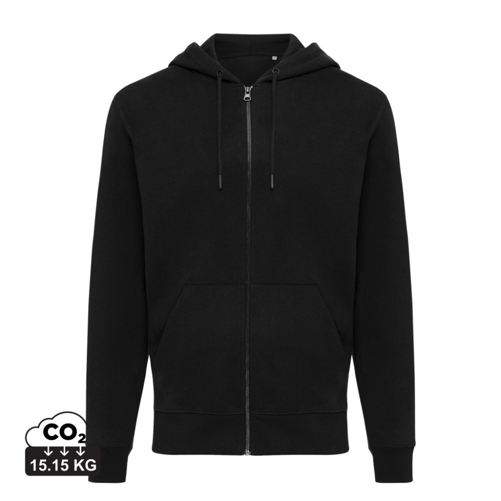 Logo trade advertising products image of: Iqoniq Abisko recycled cotton zip through hoodie
