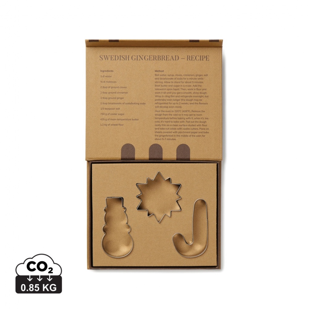 Logo trade promotional giveaways picture of: VINGA Classic cookie cutter 3-piece set