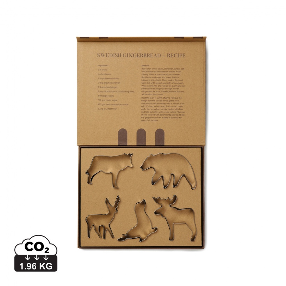 Logotrade promotional item image of: VINGA Nordic big 5 cookie cutter 5-piece set