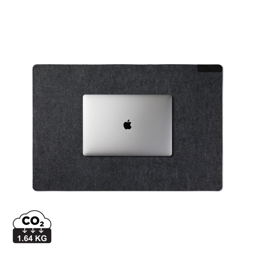 Logo trade promotional items image of: VINGA Albon GRS recycled felt desk pad