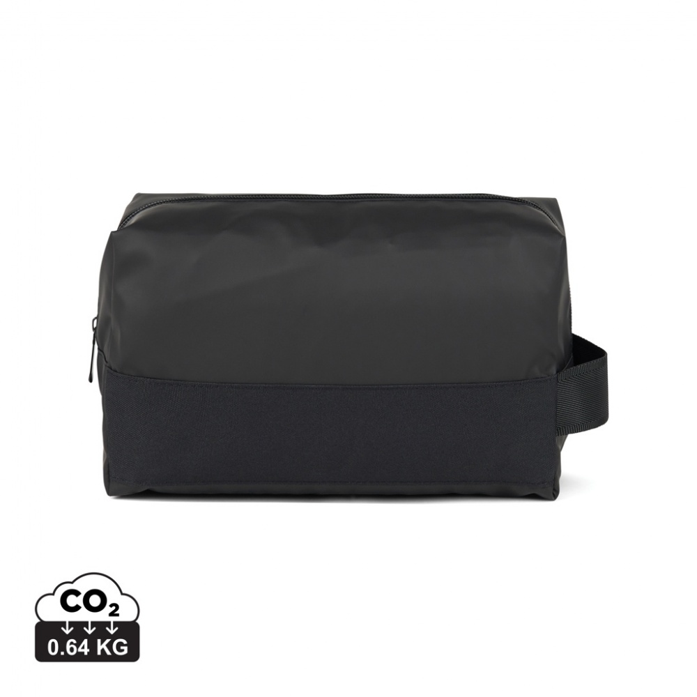 Logo trade corporate gifts picture of: VINGA Livorno GRS recycled polyester toiletry bag