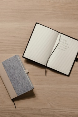 Logo trade promotional gifts picture of: VINGA Albon GRS recycled felt notebook