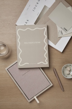 Logotrade promotional merchandise photo of: VINGA Thankfulness GRS recycled paper journal