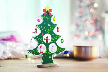 Logo trade promotional gift photo of: Wooden xmas tree decoration