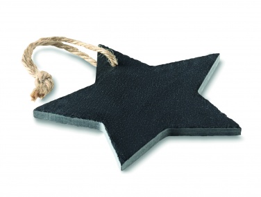 Logo trade business gift photo of: Slate xmas hanger star