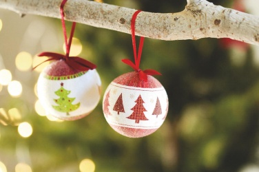 Logo trade promotional items image of: Christmas bauble in gift box