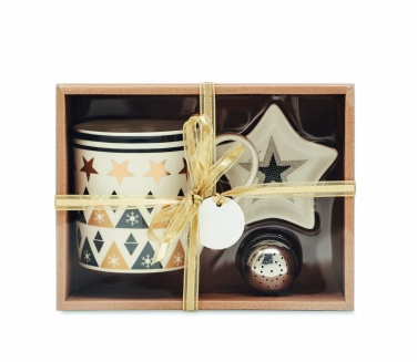 Logo trade advertising products picture of: Mug mini plate filter in box