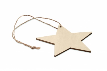 Logotrade advertising product picture of: Wooden star shaped hanger