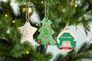 Logo trade promotional items image of: Christmas ornament tree