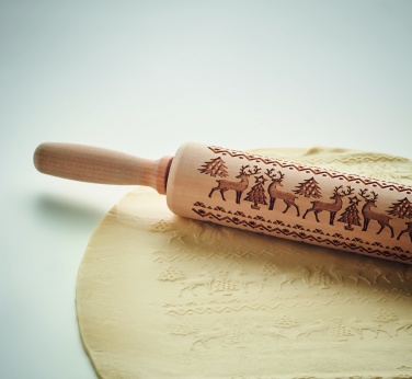 Logotrade promotional merchandise photo of: Christmas pastry wooden rolling