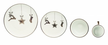 Logo trade promotional gifts image of: 4 piece ceramic place setting